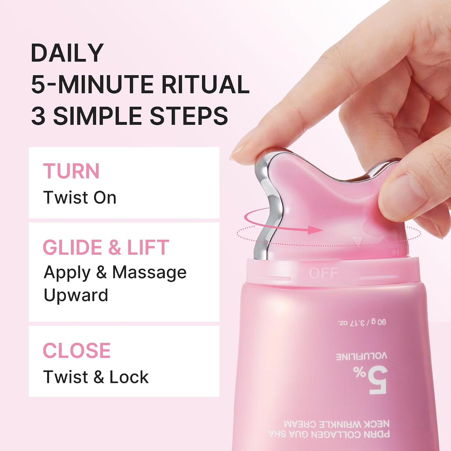 HeyGals Pink Collagen Wrinkle Neck Cream